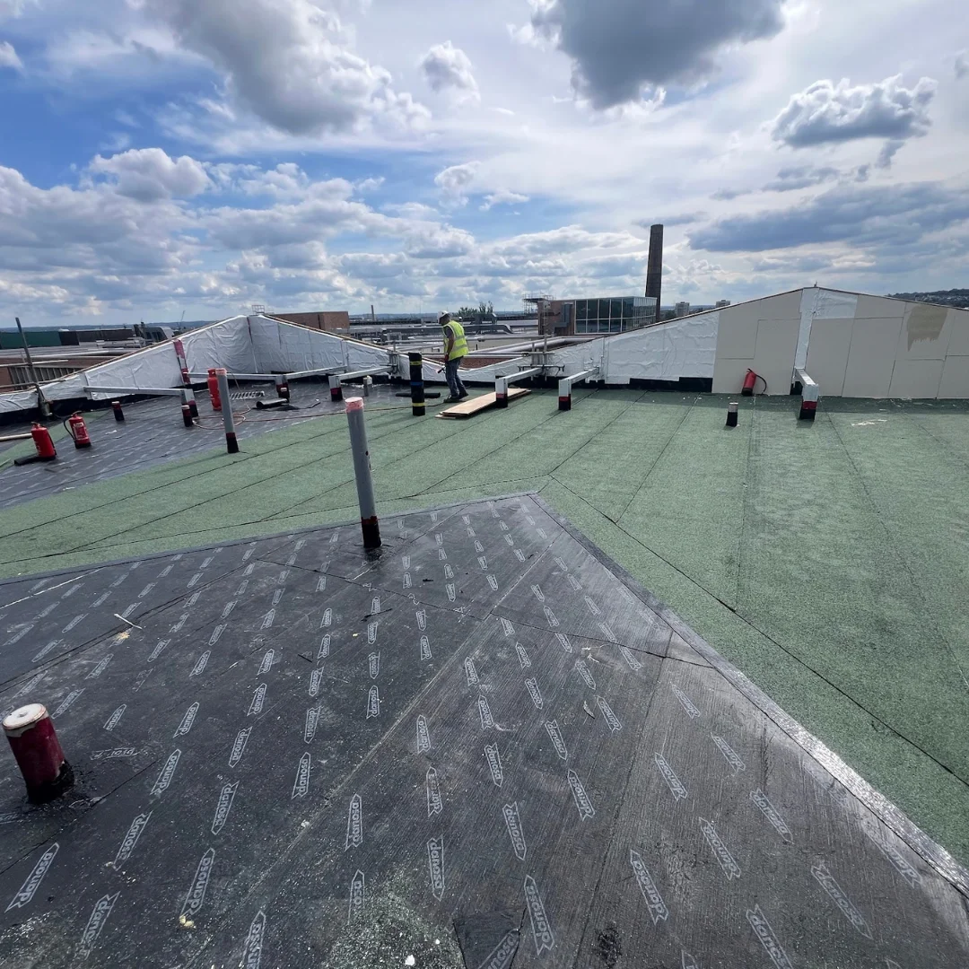 New roof installation